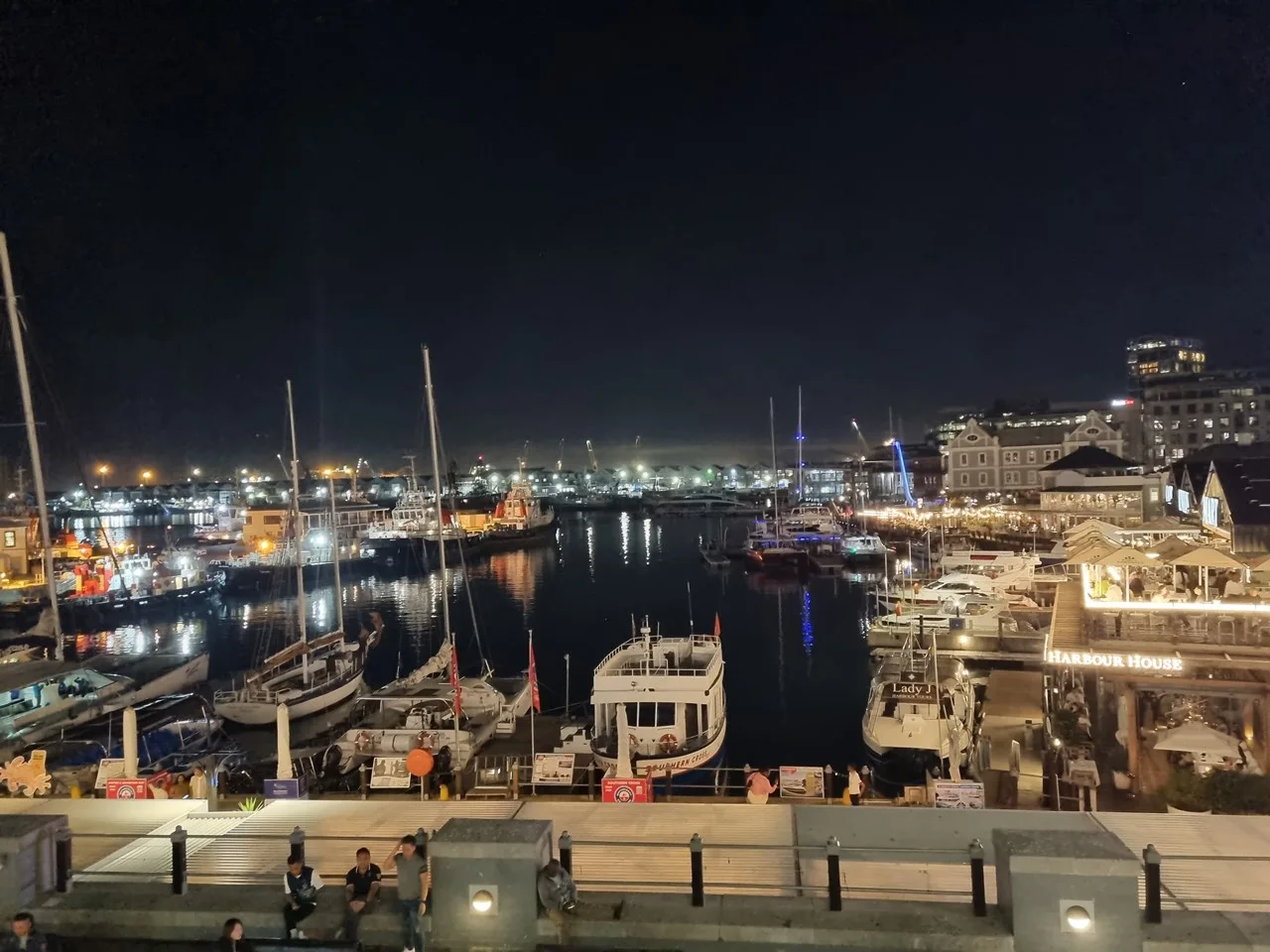 Downtown Cape town at night
